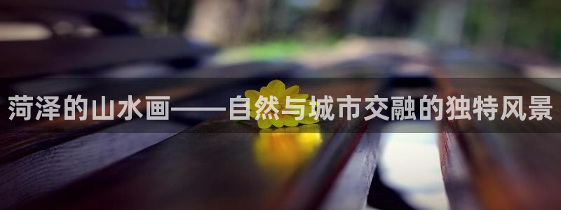 新宝gg总部：菏泽的山水画——自然与城市交融的独特风景