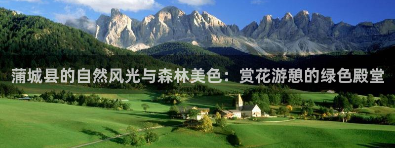 新宝gg金砖彩票：蒲城县的自然风光与森林美色：赏花游憩的绿色殿堂